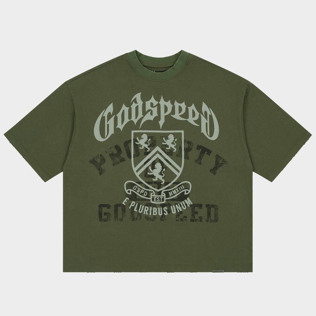 Godspeed “Collegiate” Olive Tee