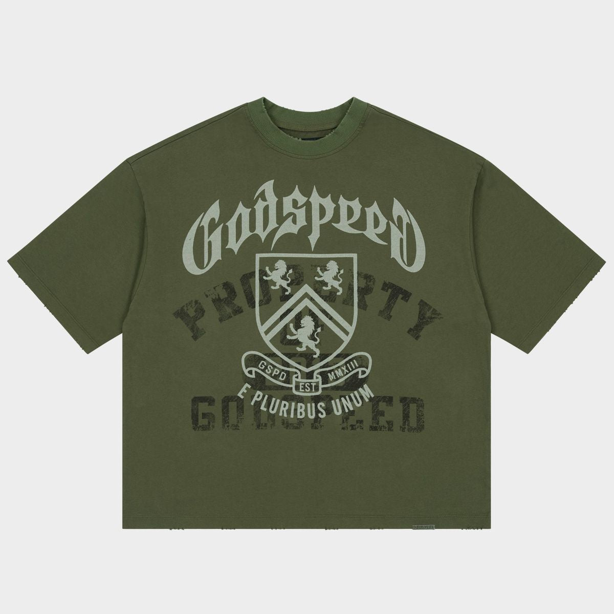 Godspeed “Collegiate” Olive Tee