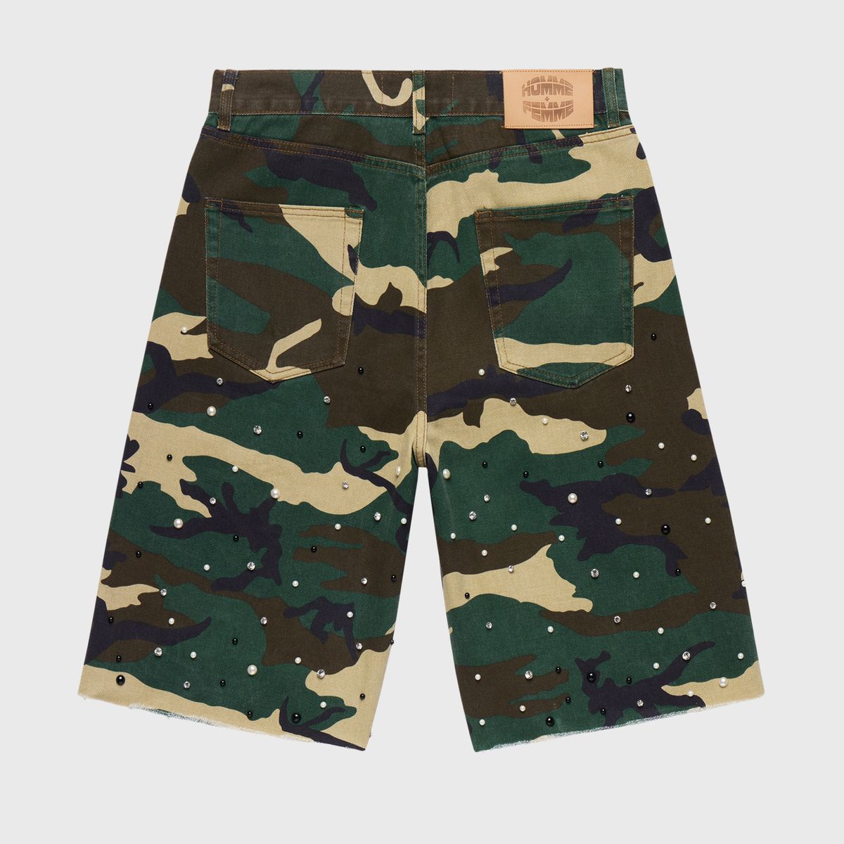 Homme Femme “Camo Gemstone” Shorts