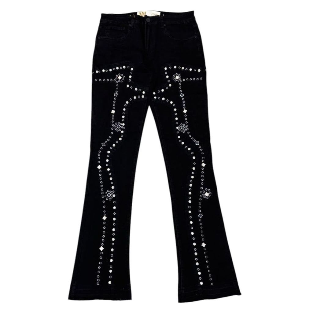 W By Waimea “Embellished” Black Jeans