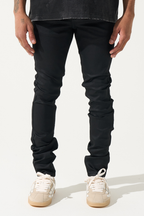 Serenede “Caviar7” Wax Black Jeans