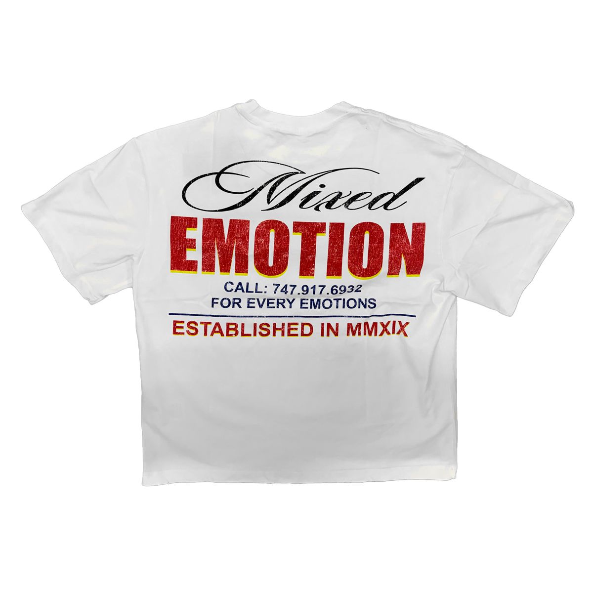 Mixed Emotion “Lottery” White Tee