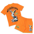 Civilized No Fear Orange Short Set