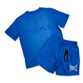 Purple Brand Blue Nylon Short Set