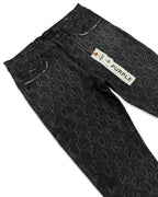 Purple Brand “Monogram Block” Black Jeans