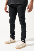 Serenede “Caviar7” Wax Black Jeans