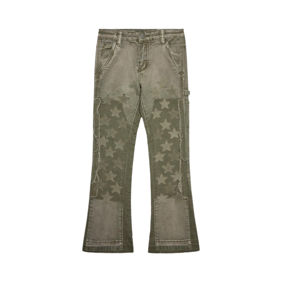 Kinder Valabasas VPlay Olive Stacked Jeans