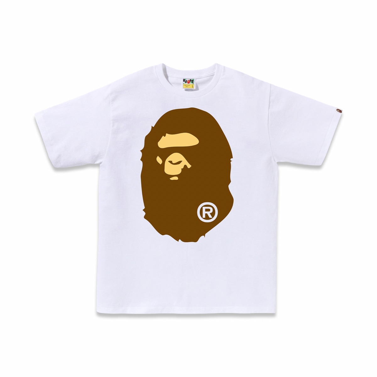 BAPE “Big Ape” White/Brown Tee