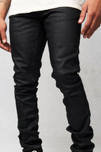 Serenede “Caviar7” Wax Black Jeans