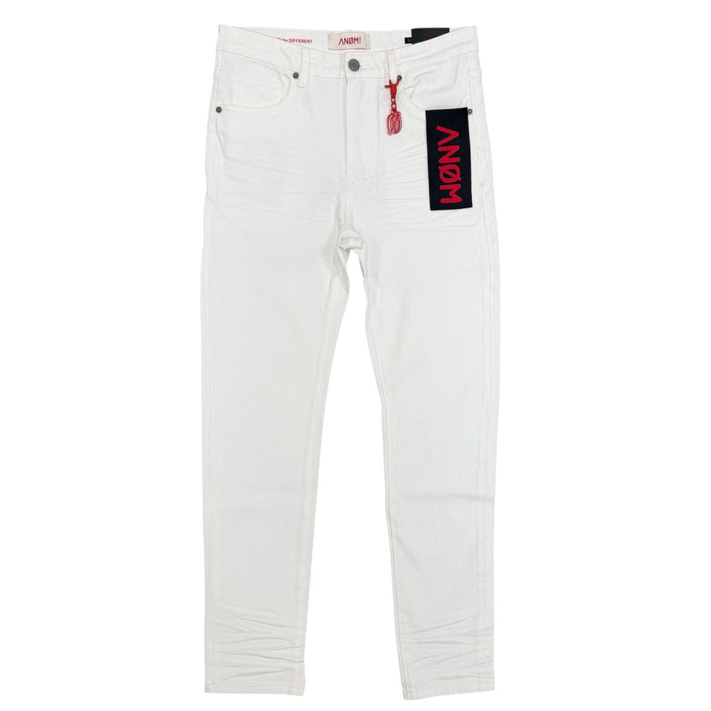 Anom “360 Skinny” White Jeans