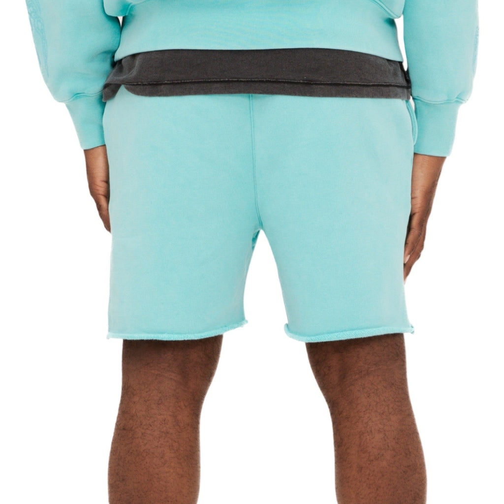 Purple Brand Stamp Teal Shorts