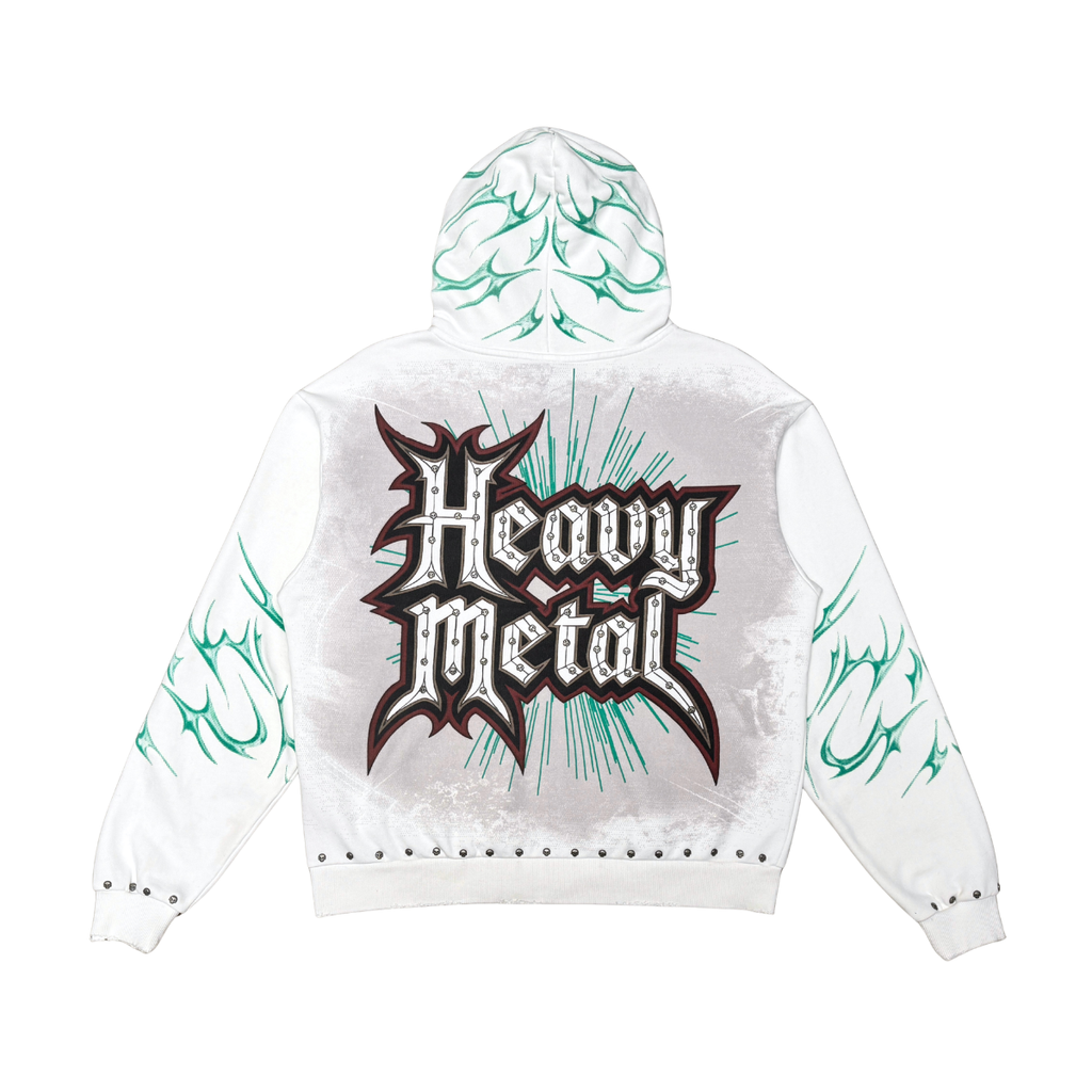 Stray “Refuge” Off White Full Zip Hoodie