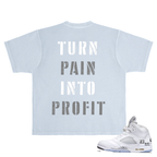 Rich Idols “Turn Pain” Light Blue Tee