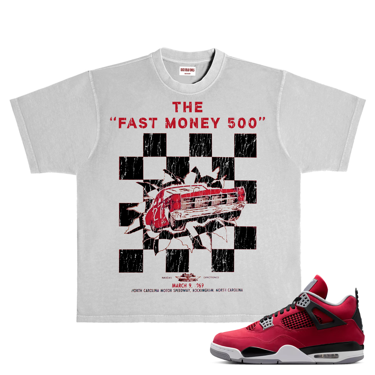 Rich Idols “Fast Money 500” Grey Tee