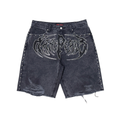 Rare Peace “Twill” Black Wash Rhinestone Short