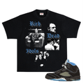 Rich Idols “The Code” Black/Blue Tee