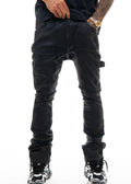 Vicious “Embellished Wax” Coated Jeans