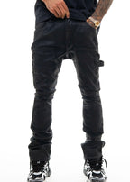 Vicious “Embellished Wax” Coated Jeans