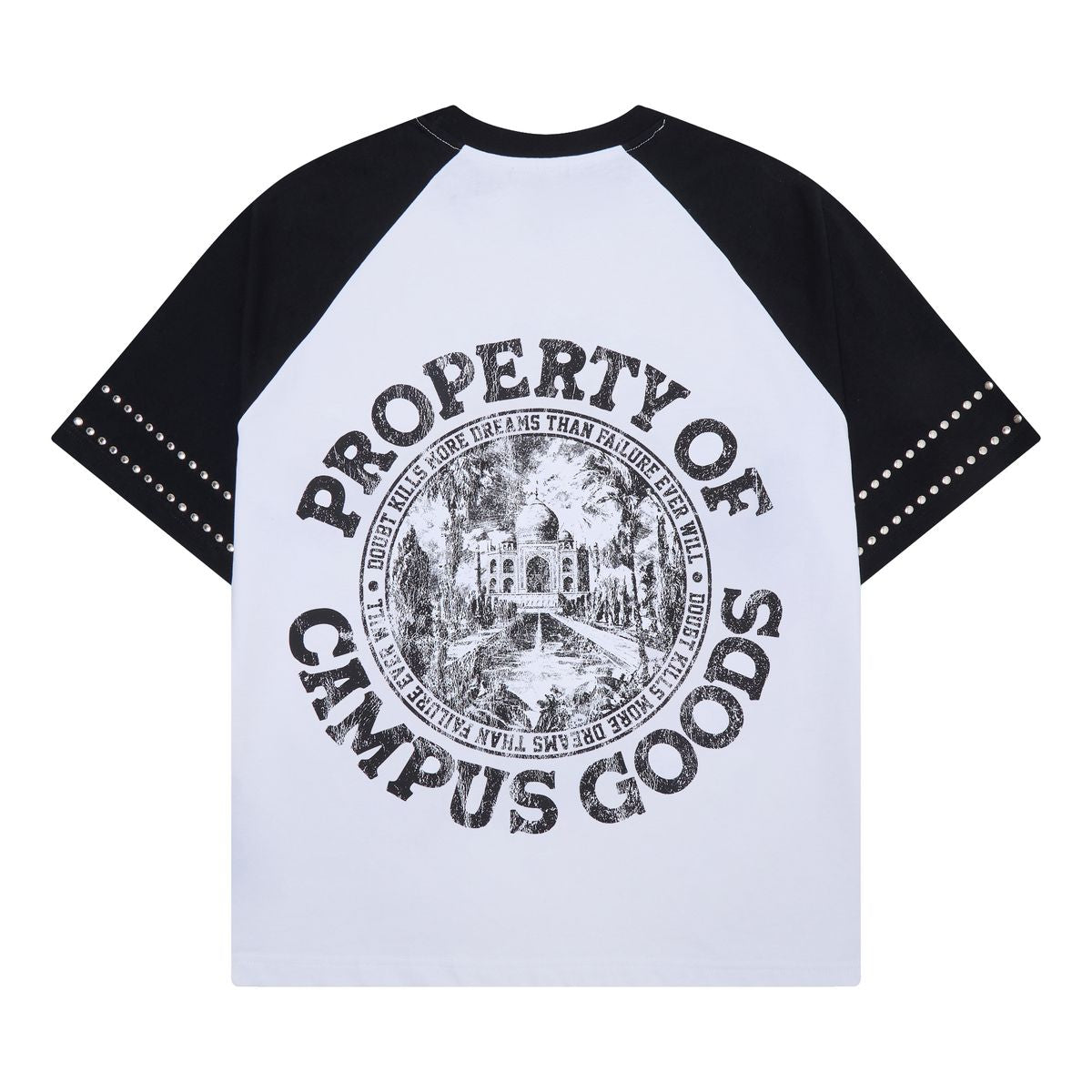 Campus “Seraph” Black Varsity Raglan Tee