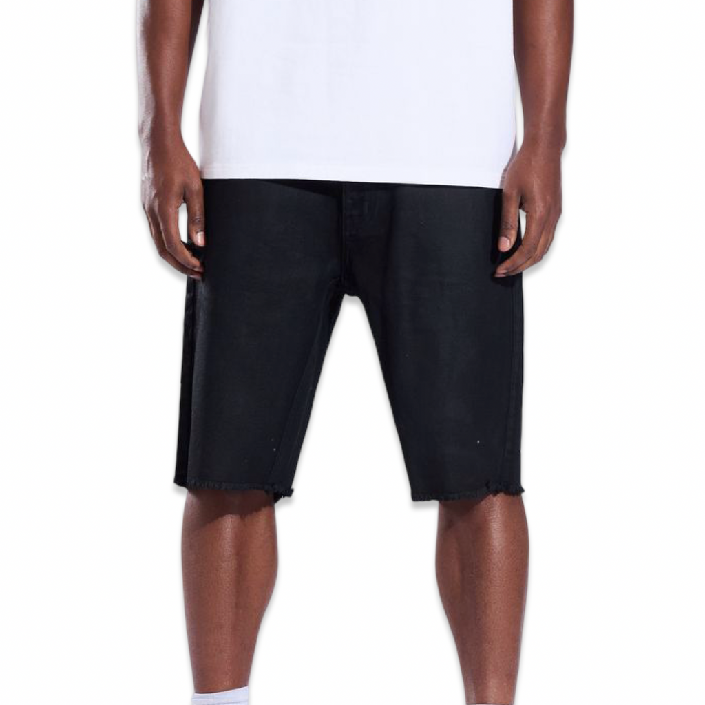 Crysp Cena Jet Black Wax Shorts (024)