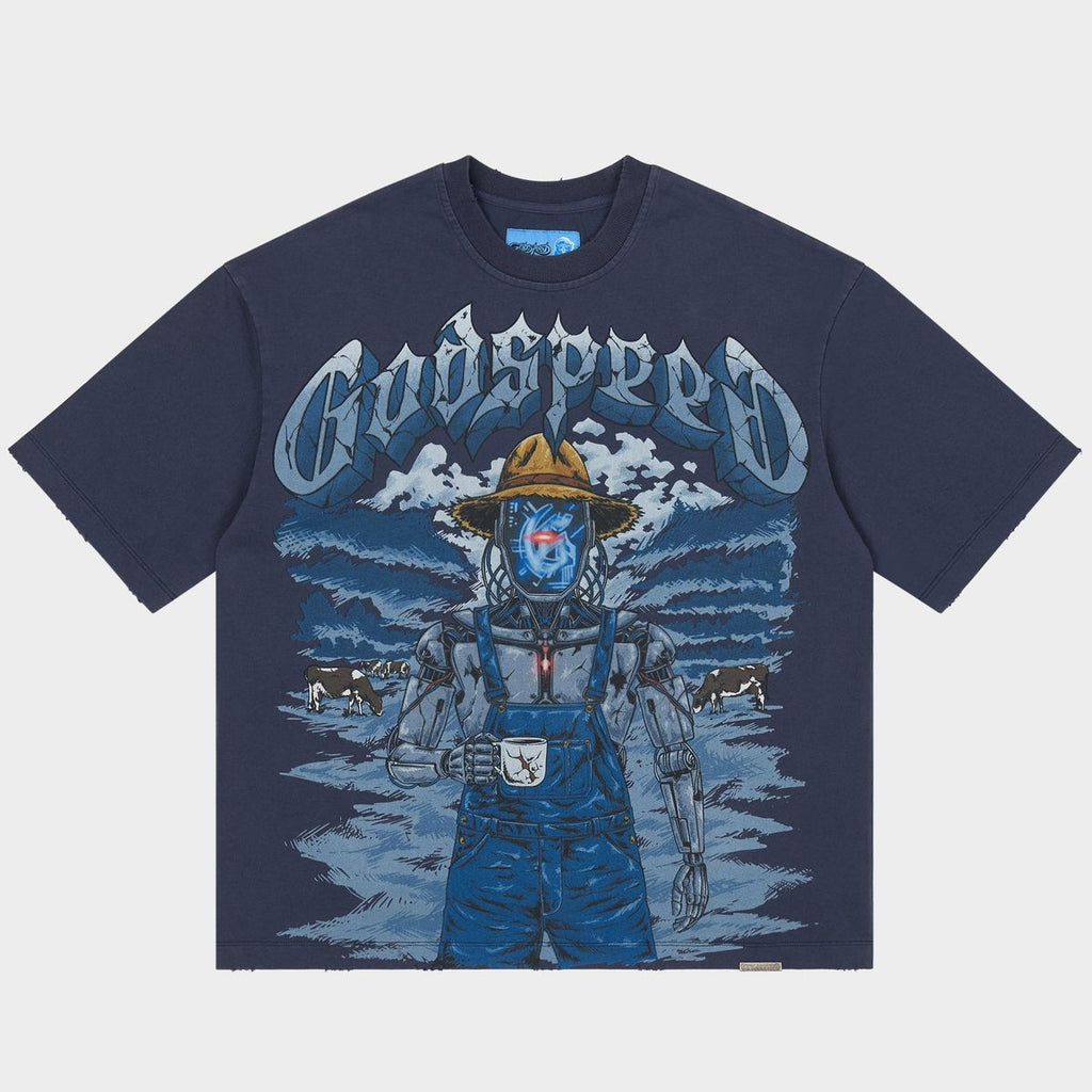 Godspeed “Aura Farm II” Navy Tee