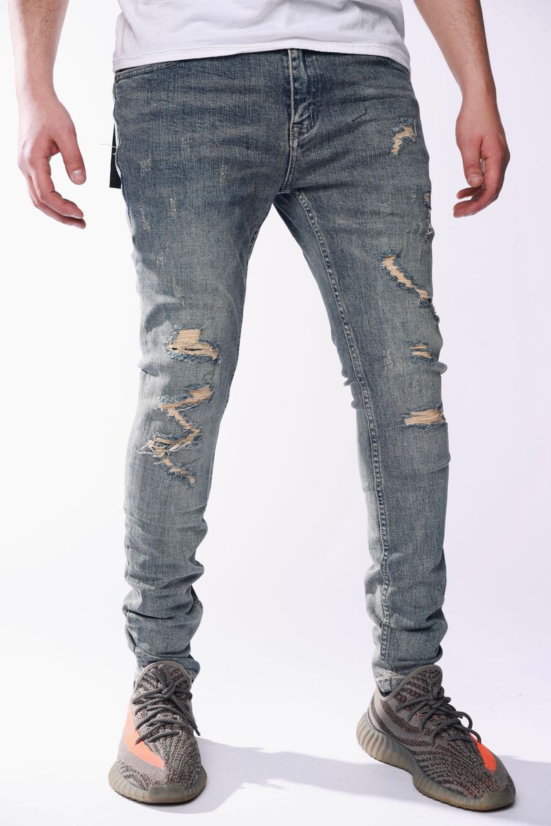 Pali “Ripped” Vintage Blue Jeans (PL012)