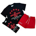 By Appt Only “Service” Black/Red Short Set