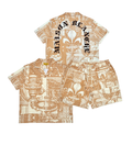 Civilized “Maison” Tan Short Set