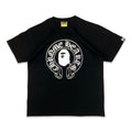 BAPE X Chrome Hearts Black Tee
