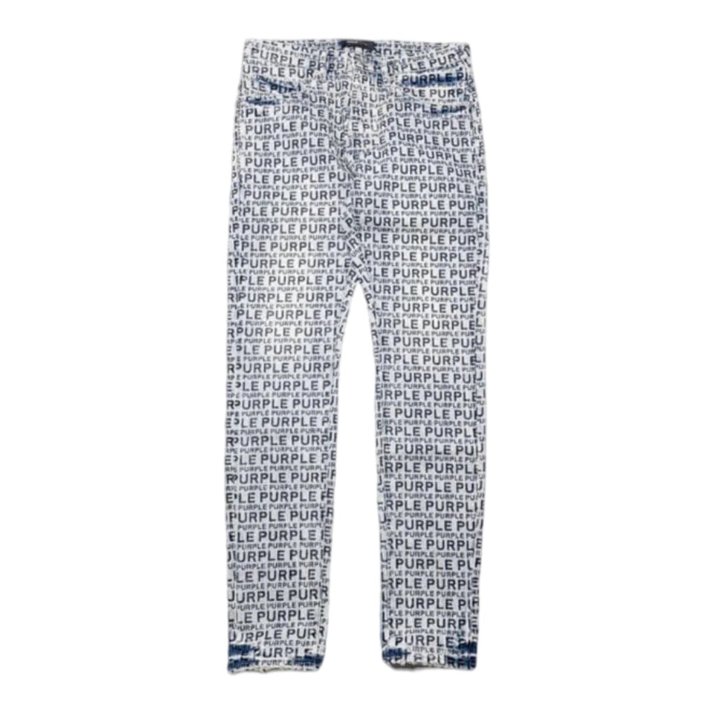 Purple Brand Wordmark Flock Jeans