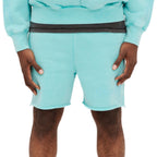 Purple Brand Stamp Teal Shorts