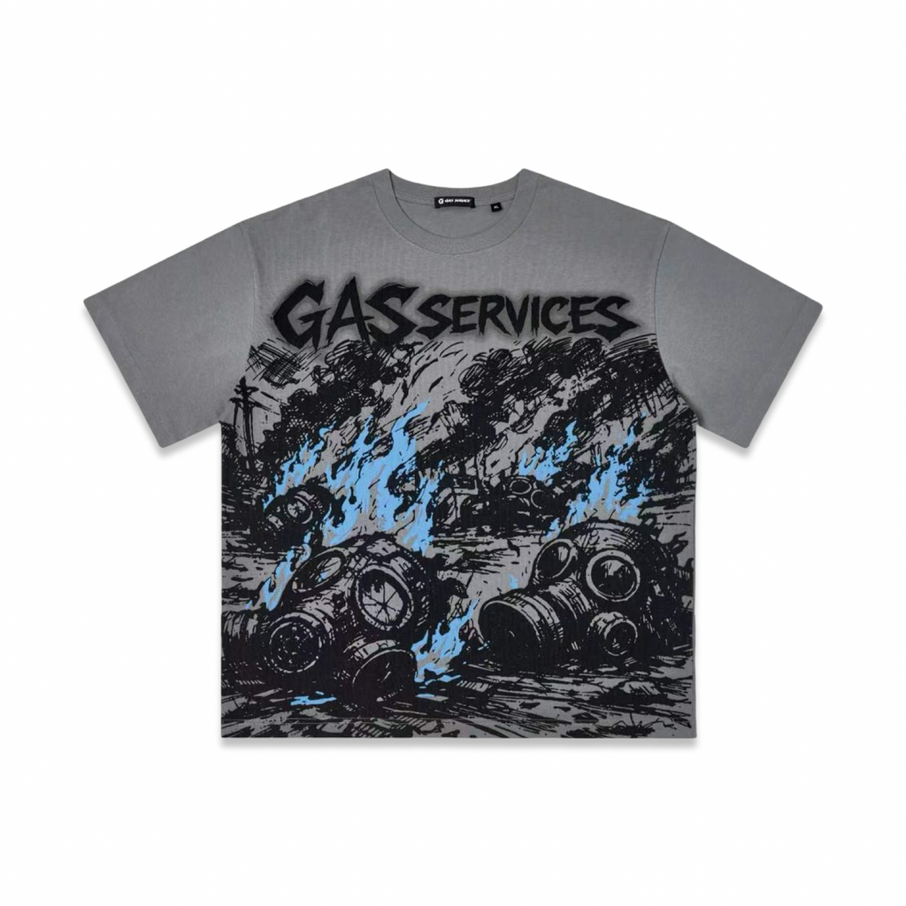Gas Service “Aftermath” Grey Tee