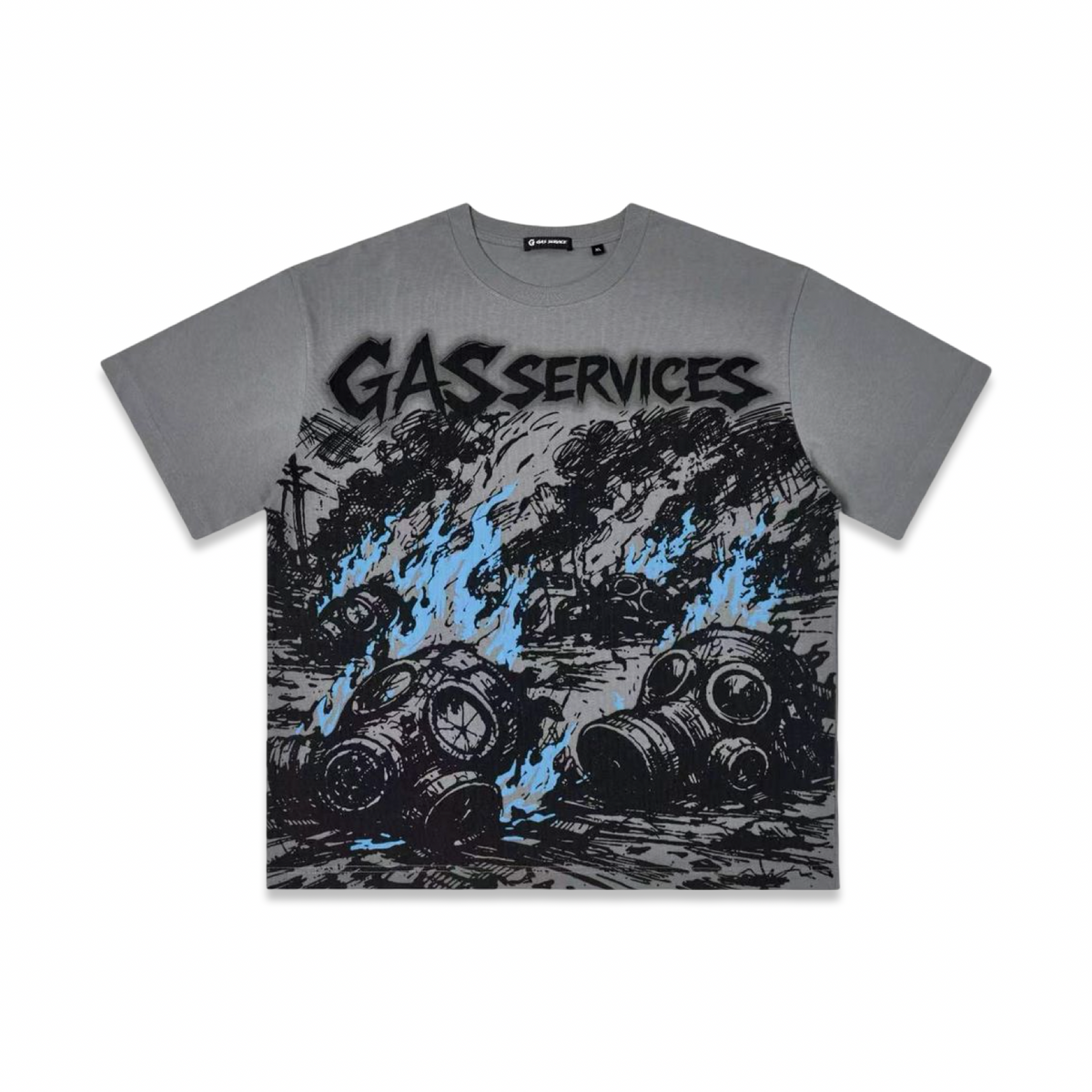 Gas Service “Aftermath” Grey Tee