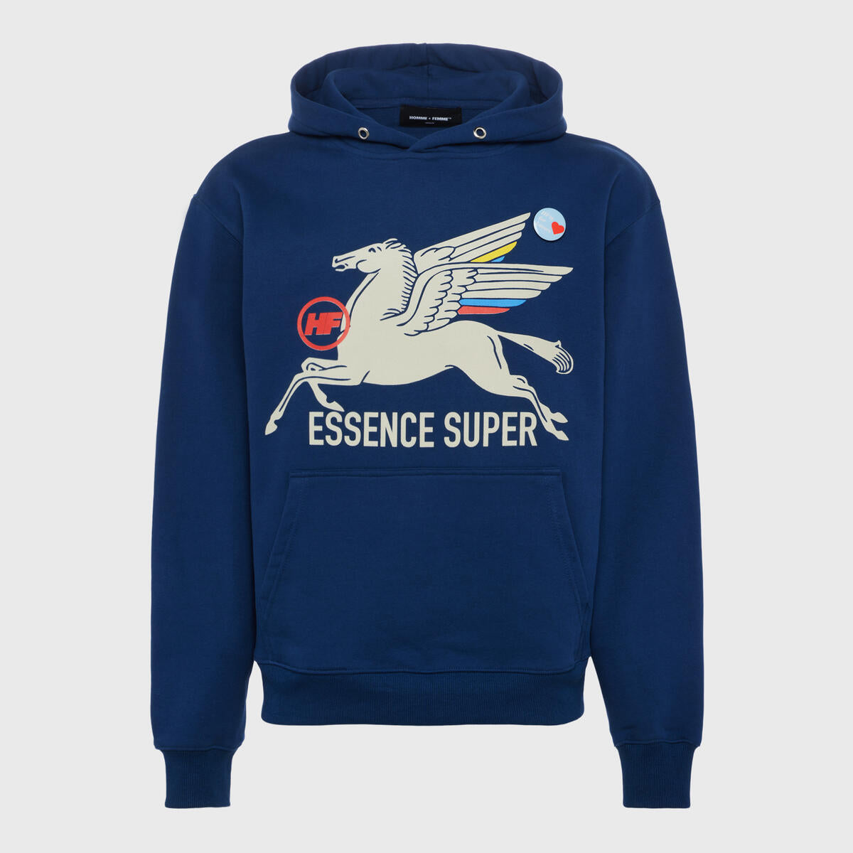 Homme Femme Pegasus Hoodie in Marineblau