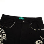 Campus “Seraph” Black Denim Jorts