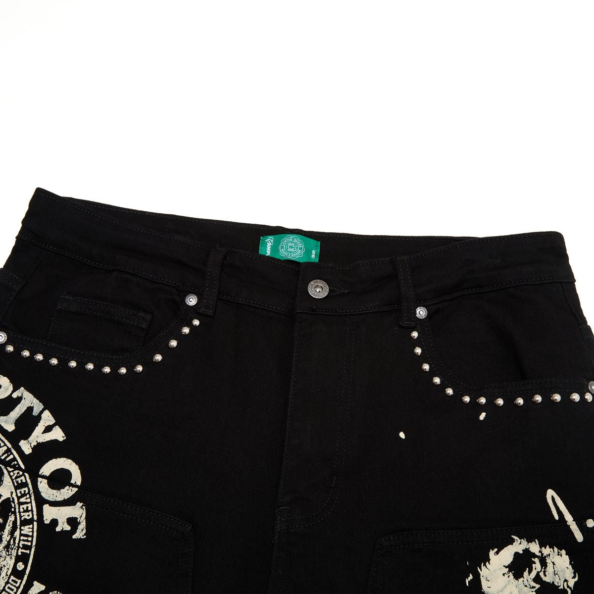 Campus “Seraph” Black Denim Jorts