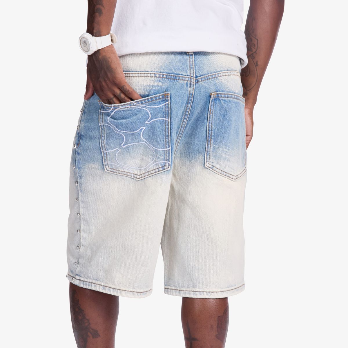 Sugarhill “Dallas” Light Wash Jorts