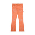 Kinder Valabasas Ringer Orange Stacked Jeans