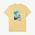 Lacoste Palm Beach Tee In Yellow