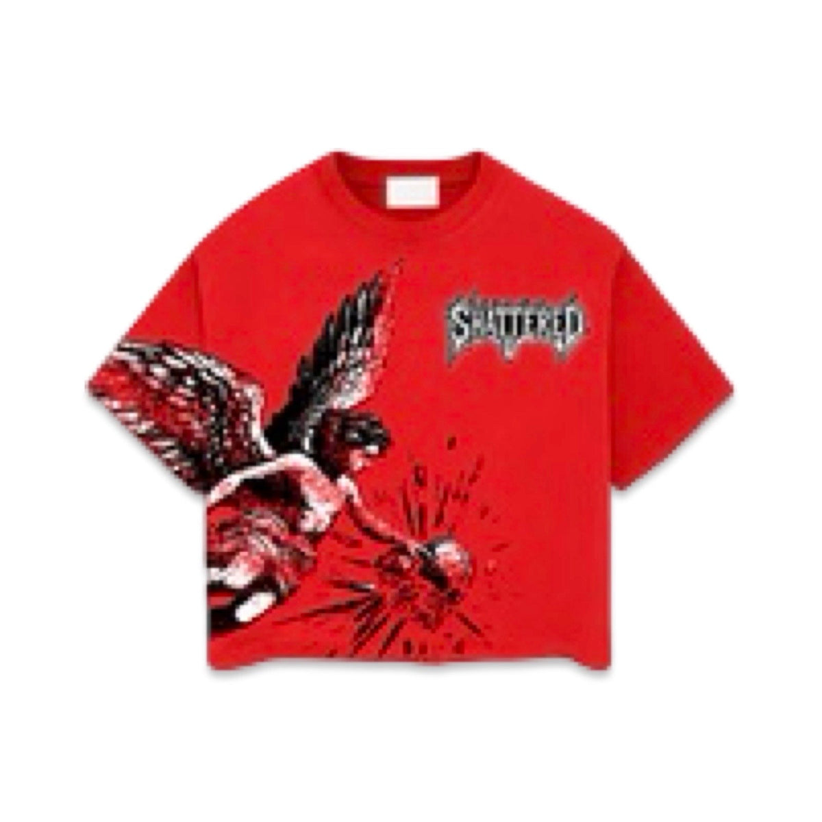 Shattered Hearts “Catchin Feelins” Red Tee