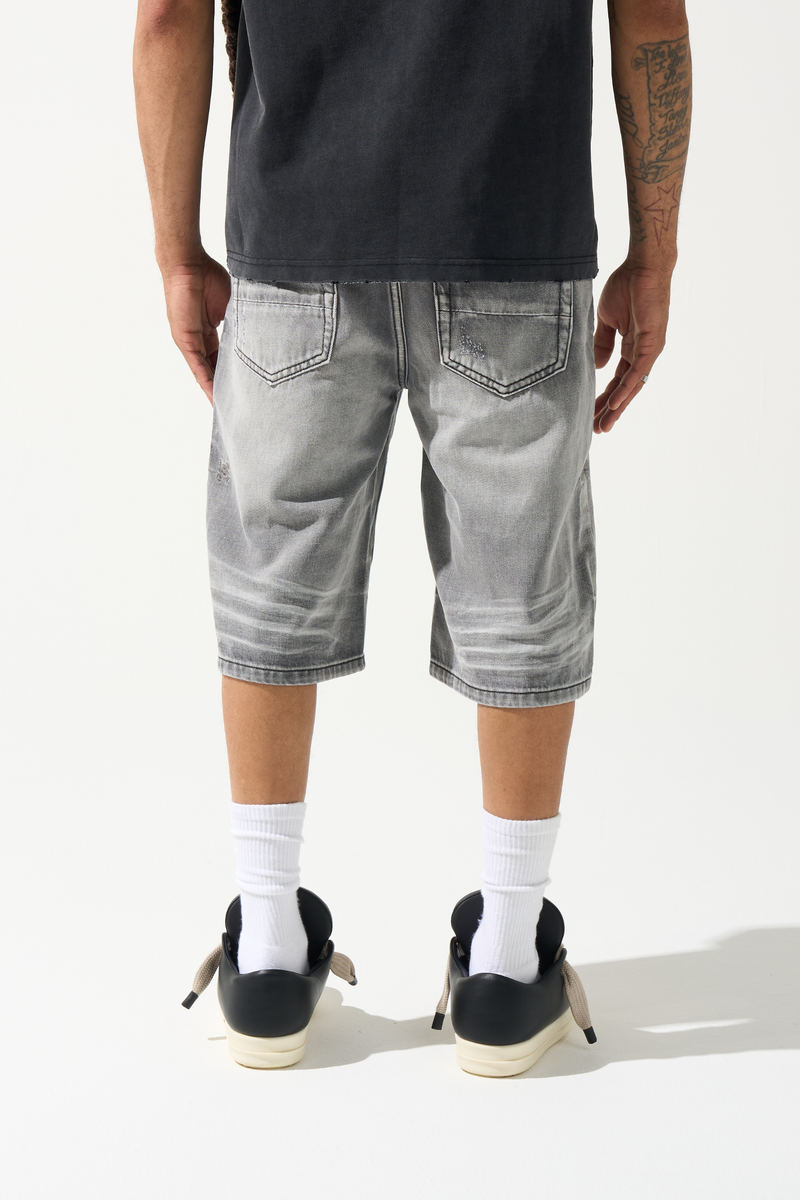 Serenede “Titan” Grey Denim Shorts