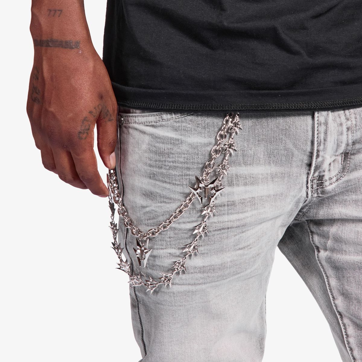 Melee “Siberia” Grey Wash Jeans