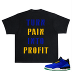 Rich Idols “Turn Pain” Black/Blue Tee