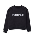Schwarzer Pullover mit Purple Brand-Logo