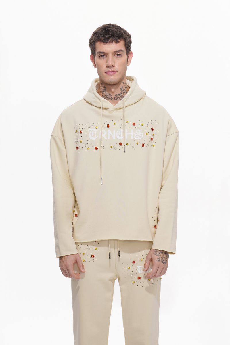 TRNCHS Diamond Cream Jogging Set