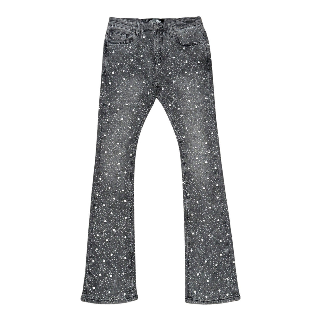 Vicious “Embellished Stone” Grey Jeans