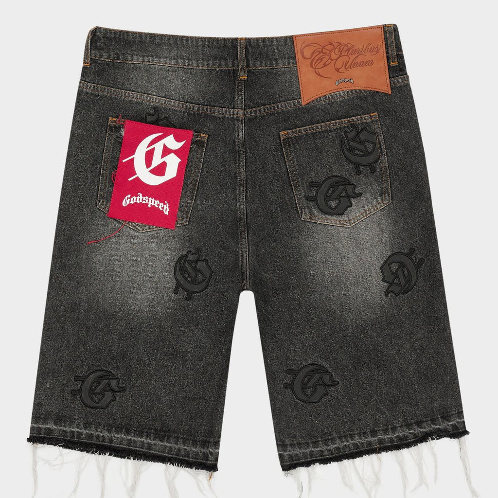 Godspeed “Infinity” Black Denim Shorts