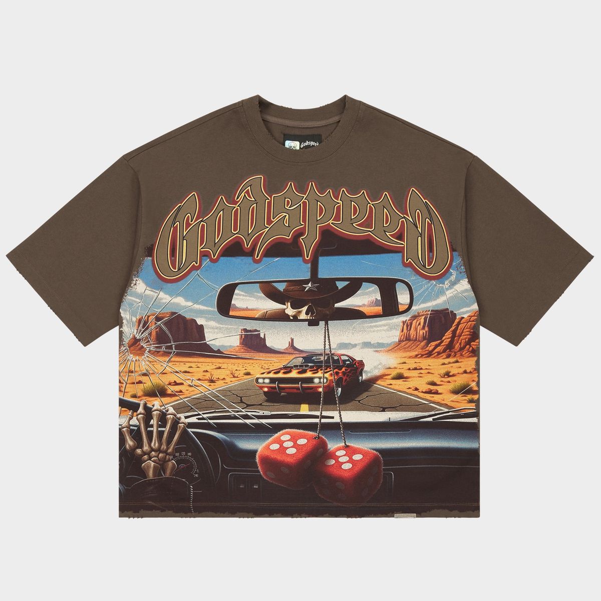 Godspeed “On The Run II” Brown Tee