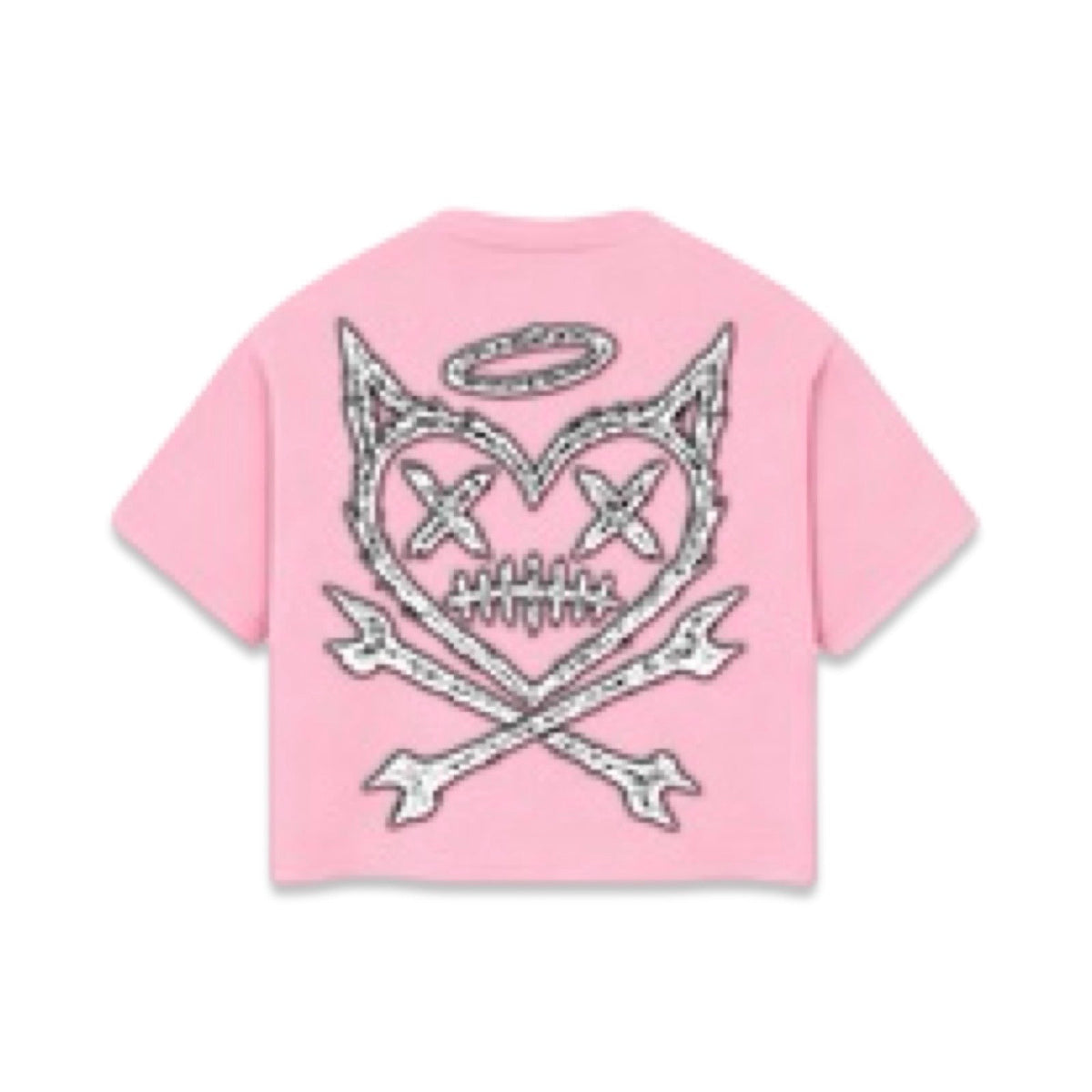 Shattered Hearts “Logo” Pink Tee