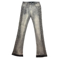 W By Waimea “Studded” Antique Grey Flare Jeans